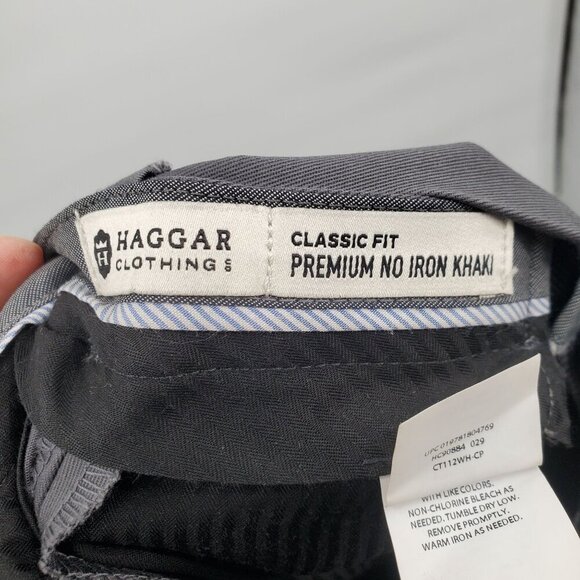 Hagger Premium No Iron Classic Fit Khaki Pants Men Size 52 X 34 NWT Big Tall - Picture 9 of 16